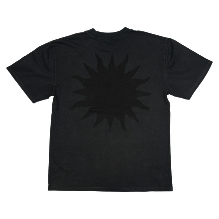 BLACK ON BLACK STONE WASH T-SHIRT